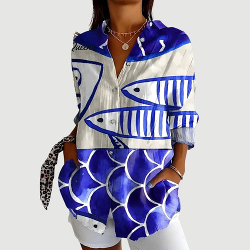 Malou™ | Blusa Artística Bloom