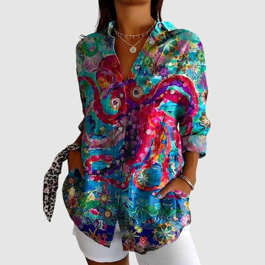 Agnes™ | Blusa Artística Bloom