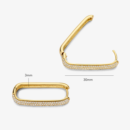 Aros pavé con iconos grandes