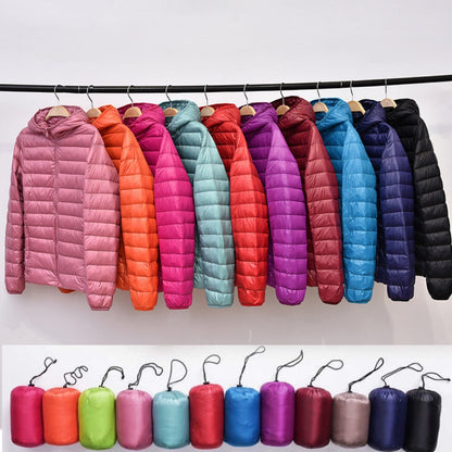 Norte - Nueva chaqueta impermeable con plumas de pato blancas