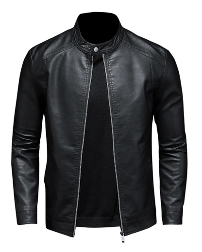Chaqueta de cuero clásica