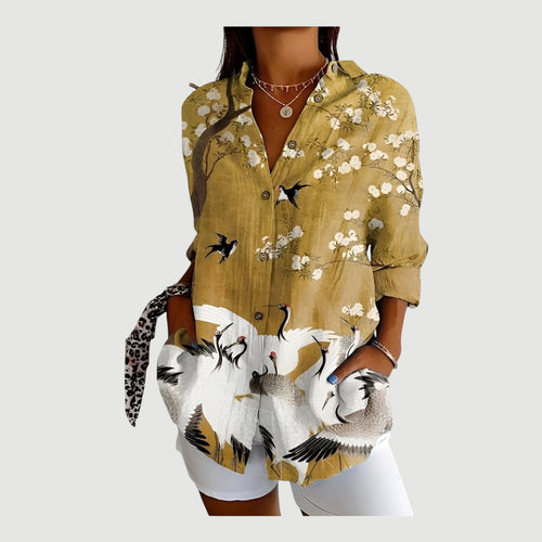 Thyra™ | Blusa Artística Bloom