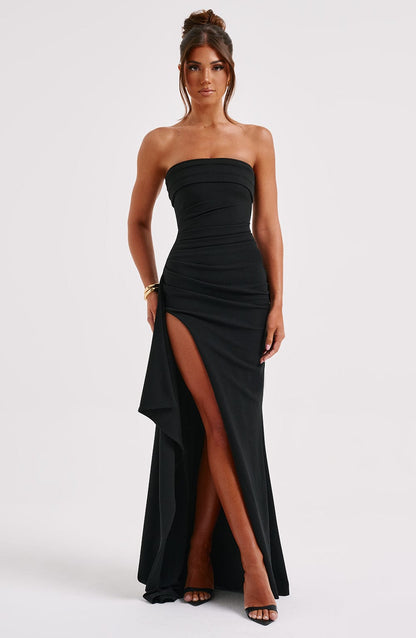 Seraphina™ | Vestido largo con abertura alta 