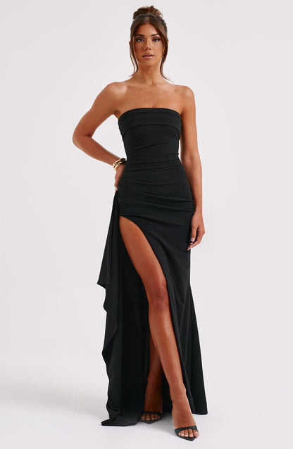 Seraphina™ | Vestido largo con abertura alta 