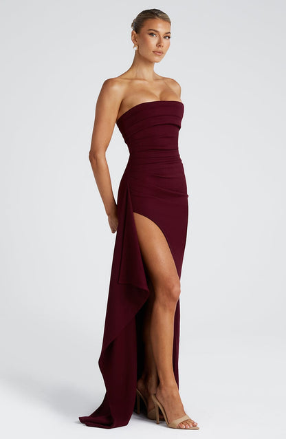 Seraphina™ | Vestido largo con abertura alta 