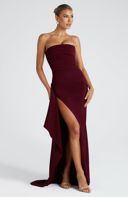 Seraphina™ | Vestido largo con abertura alta 