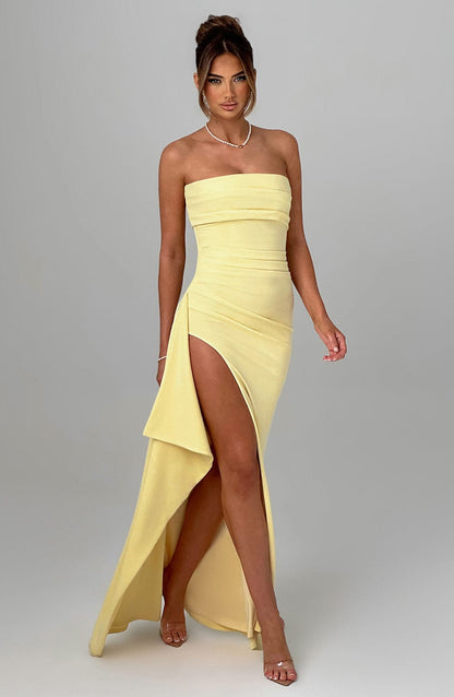 Seraphina™ | Vestido largo con abertura alta 