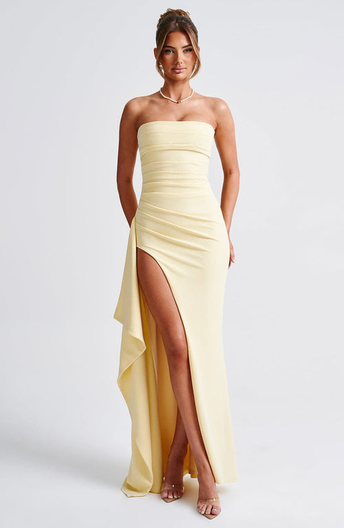 Seraphina™ | Vestido largo con abertura alta 