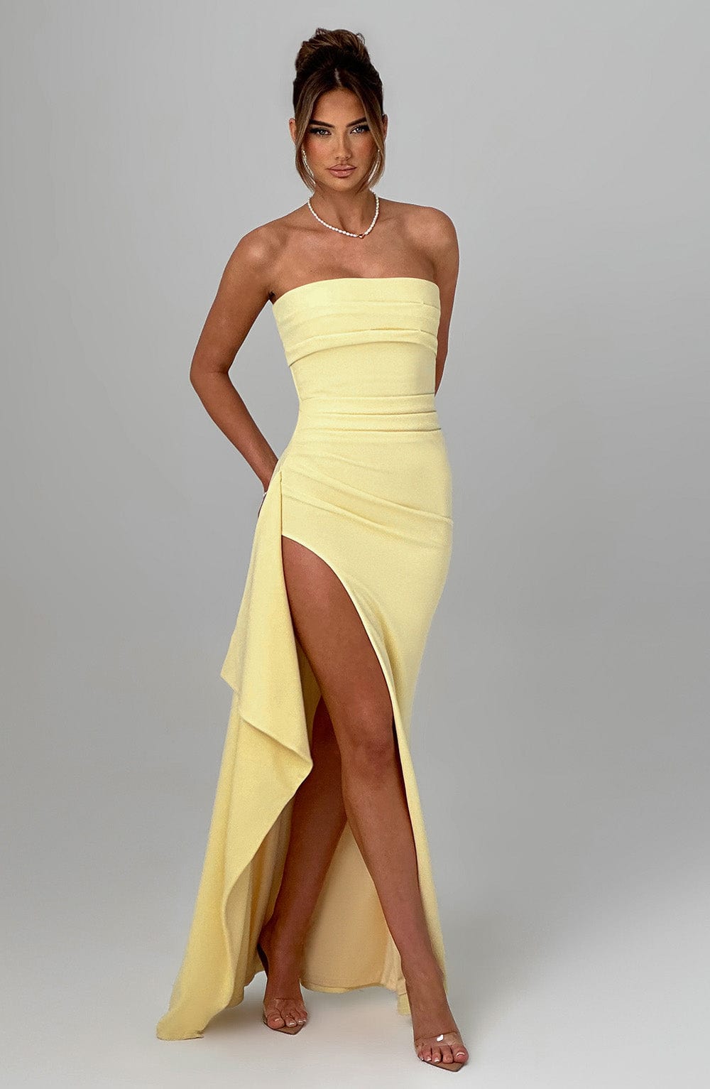Seraphina™ | Vestido largo con abertura alta 