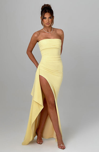 Seraphina™ | Vestido largo con abertura alta 