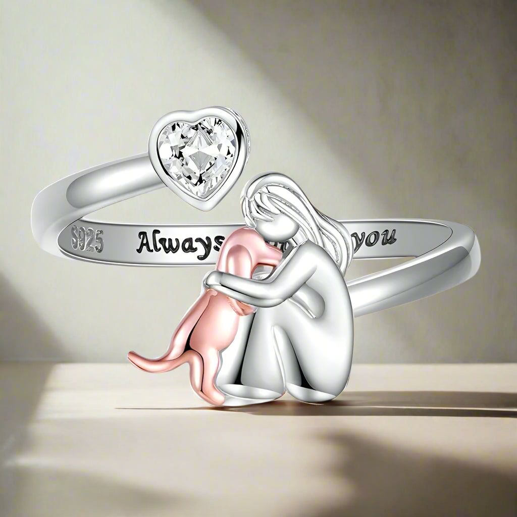 Anillo ajustable – “Siempre en mi corazón”